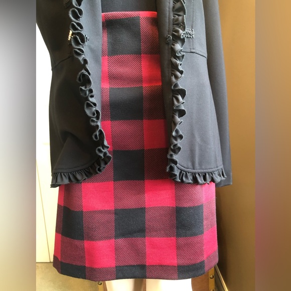 Black and Red Buffalo Plaid Skirt - Picture 3 of 4